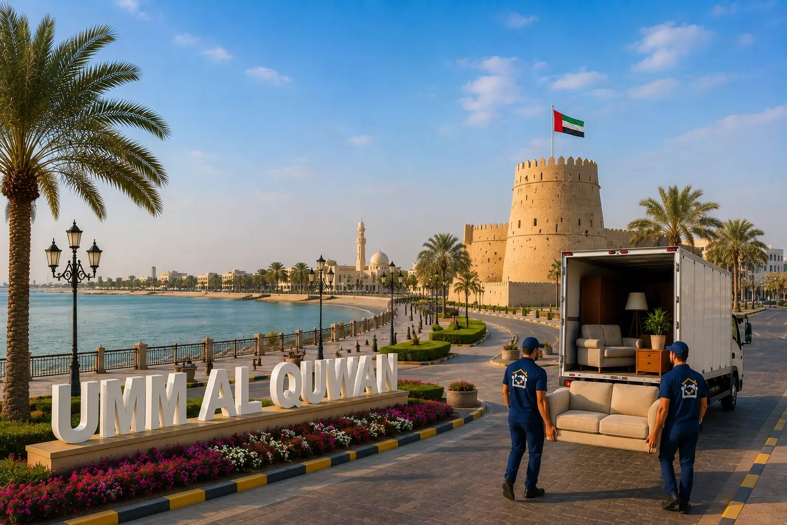 شراء الأثاث المستعمل في أم القيوين واستلامه من موقع العميل